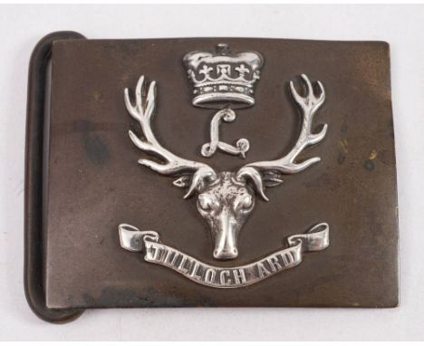 An officer's  belt clasp for The Seaforth Highlanders by R &amp; H B Kirkwood, Edinburgh: