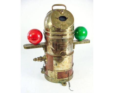 A WWII  Capt. Chetwynd's Patent 'Faithful Freddie' submarine binnacle by Dobbie McInnes Ltd, Glasgow, No 25965/06:, the 3 inc