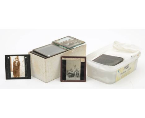 A group of three inch diapositive magic lantern slides: early 20th century topographical including Morocco (a lot) 