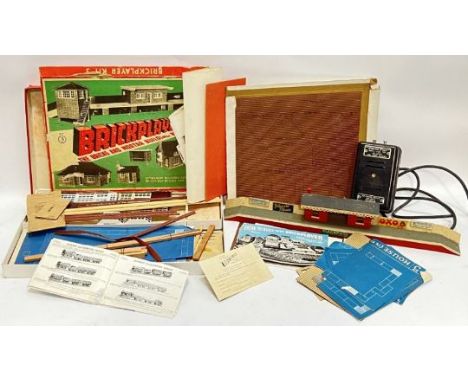 Vintage toys, a mixed group of children's games including Brickplayer sets, an A.C. Mains Unit from International Model Aircr
