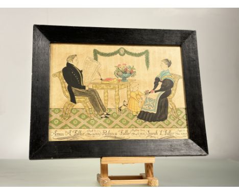 After David Grose, The Fuller Family, print, in a glazed frame. (29.5cmx40cm