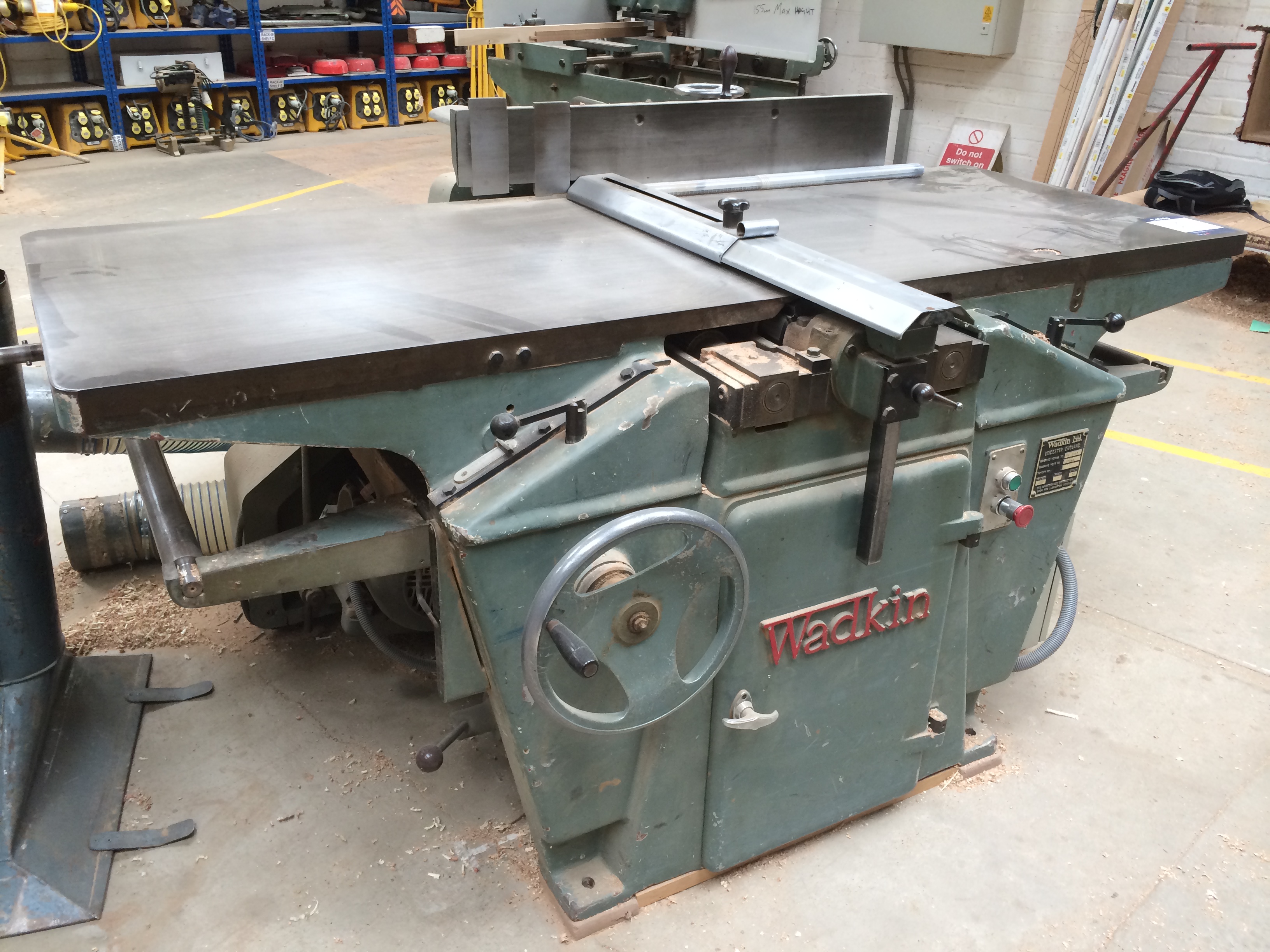 Wadkin, Type: FM857, Combined Planer Thicknesser, Machine Test No ...