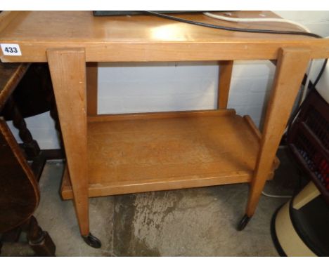 Oak 1950s Buffet trolley