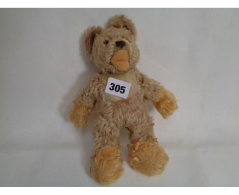 Steiff Mohair Bear with open mouth, button to ear
