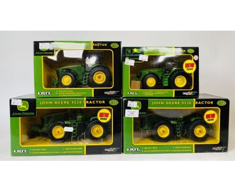 Britains 1:32 Scale - John Deere 2x 9530, 7830 50 yrs of John Deere, 8830 - All boxed (4)