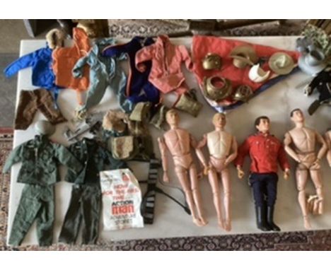 Palitoy Action Man; Large 1960s Private&nbsp; collection owned from Childhood. The figures are from First issue to the flock 