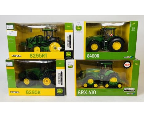 ERTL 1:32 Scale John Deere Prestige 8295R, 8RX 410, 8400R, 8295RT - All Boxed (4)