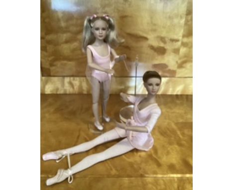 Tonner Tyler wentworth dolls including Ballet dancer 16” and a Marley wentworth smaller matching fashion doll-both excellent 