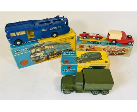 Corgi Toys Major 1126 Ecurie Ecosse Racing Car Transporter - Boxed, Corgi Toys No.17 Gift Set - Boxed, box lacking end flaps.