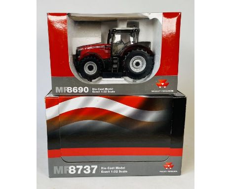 Universal Hobbies 1:32 Scale Massey Ferguson 8737 Tractor - Chrome edition, limited to 1000 pieces, 1:32 Scale Massey Ferguso