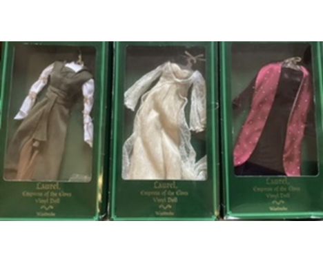 Franklin Mint Vintage Vinyl Portrait doll sets ; Laurel of The Elves doll boxed outfits x 3 -Unopened as sold(3)