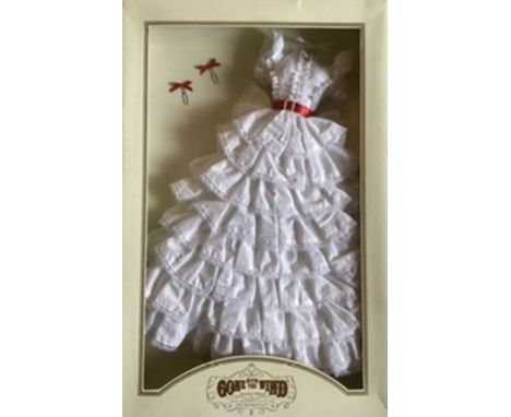 Franklin Mint&nbsp; Scarlet Heirloom vintage portrait dolls outfit;&nbsp; Luxury set ;layered white frilled&nbsp; gown set. U