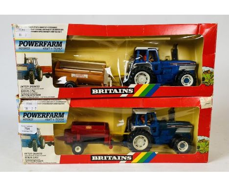 Britains 1:32 Scale - To include: Power Farm Sets - Ford TW35 with vicon spreader, Ford TW35 with howard muck spreader (2)