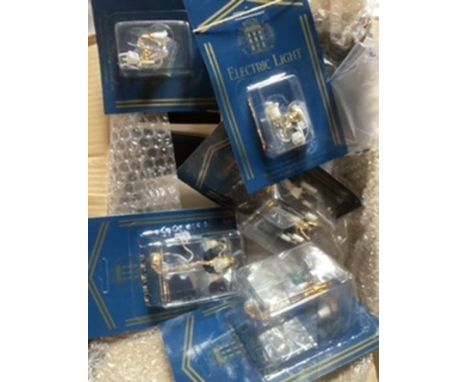 Dolls House Emporium; Sealed packs of lamps/ lighting etc for a dolls house. ( quantity) with transformer and wiring copper t