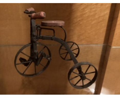 Dolls Ride on trike ,rabbit ,and a pedal bike rabbit carved toy which are scaled for a Sasha doll 16” doll as an example- Tog