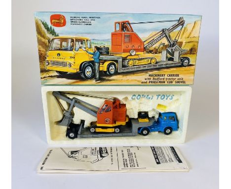 Corgi Toys Gift Set No. 27, Machinery Carrier Gift Set (comprising of Bedford tractor unit with low loader trailer and Priest
