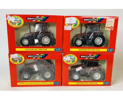Britains 1:32 Scale - To include: Fiatagri M160 flotation tyres, M160, 2x L85 - Boxed (4)