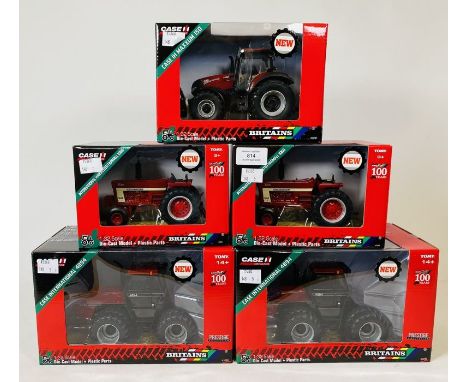 Britains 1:32 Scale - To include: 2x IH Farmall 1066, Case IH maxxum 150, 2x Case international 4894 - All Boxed (5)