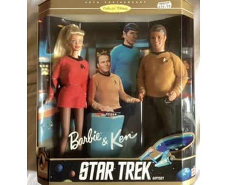 Mattel Barbie&nbsp; doll and Ken Star Trek gift large set 1996.all boxed and sealed.(1)&nbsp;