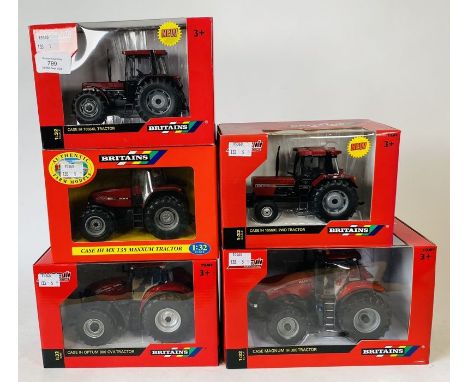 Britains 1:32 Scale - To include: Case IH1056XL, IH1056Xl 2 wheel drive, IHMX135 maxxum, IH optum 300CVX, magnum IH 380 - Box