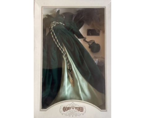 Franklin Mint&nbsp; Scarlet Heirloom vintage portrait dolls outfit;&nbsp; Luxury set ;Green velvet&nbsp; gown set. Unopened s
