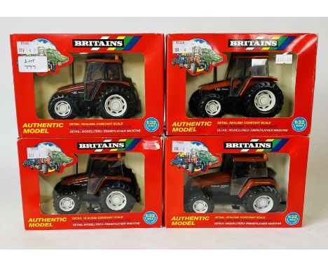 Britains 1:32 Scale - To include: New holland M160, L85 early orange colour, grey plastic lights, 2x variations of L85 (4)