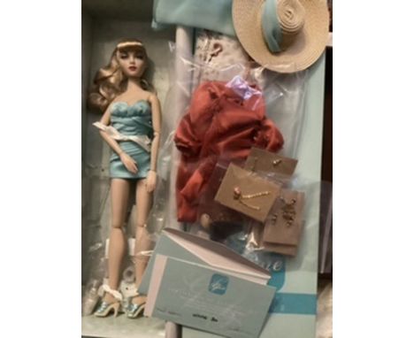 Integrity Toys 16” Gene Marshall Fashion doll by Mel Odom from Jason WU design team. Boxed in vintage design swimwear and hat