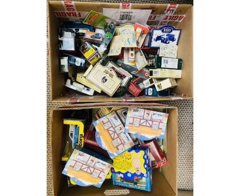 2x Boxes of Mixed Die Cast Models - including corgi and Lledo etc - (50+)&nbsp;