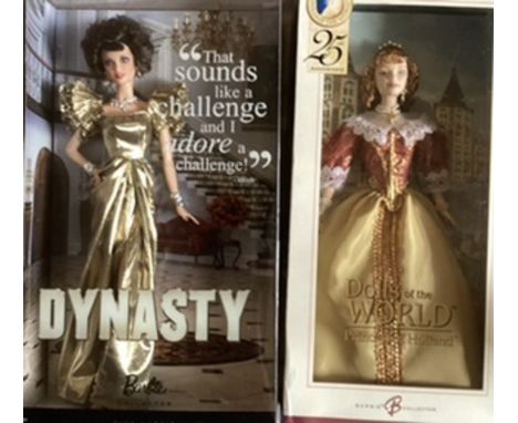 Mattel Barbie dolls Joan Collins dynasty 2010 and Princess of Holland boxed sealed dolls (2)