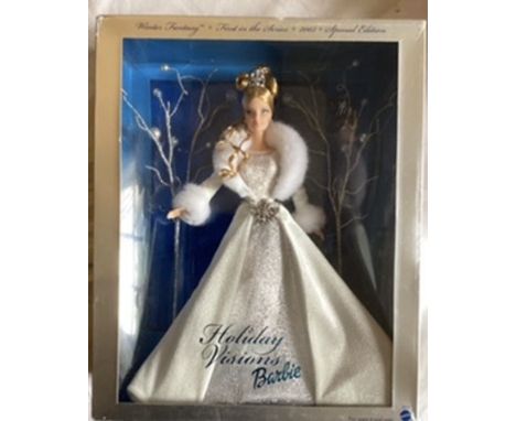 Mattel Barbie Holiday Visions silver lurex version 2003 doll box sealed (1)