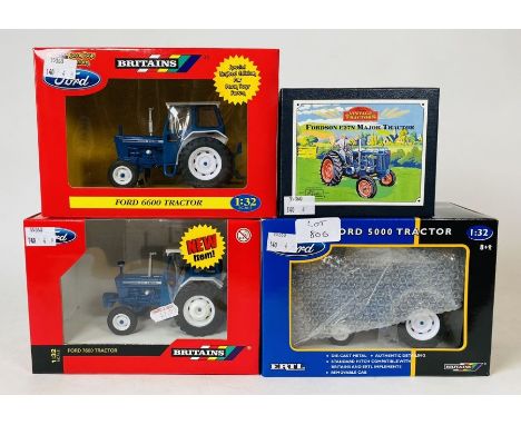 Britains 1:32 Scale - To include: Ford 6600 limited edition farm toys forum, 7600, 5000 dealer box, fordson E27N major - All 