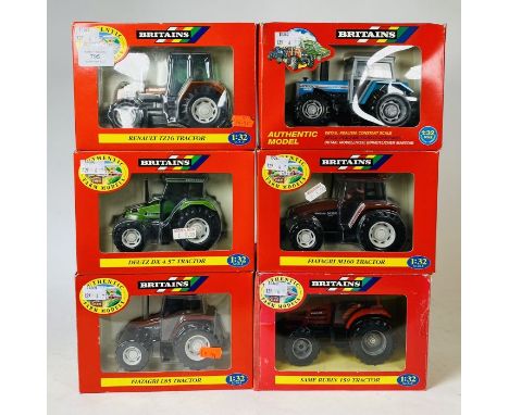Britains 1:32 Scale - To include: Fiatagri L85, Deutz Fahr 4.57, M160, Same Rubin 150, renault tz16, landini 10000s&nbsp; &nb