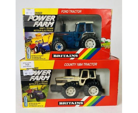 Britains 1:32 Scale - To include: Power Farm county 1884, Ford 8830 power shift - Both Boxed (2)&nbsp;