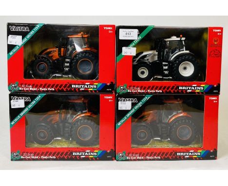 Britains 1:32 Scale - To include: Valtra TZ54V, 3x metallic orange valtra TZ54&nbsp; - All Boxed (4)