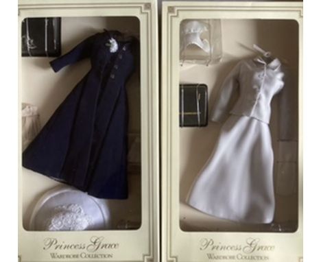 Franklin Mint Vintage Vinyl Portrait fashion doll wardrobe collection doll set ; Princess Grace of Monaco sets including arri