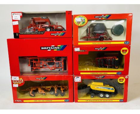 Britains 1:32 Scale - To include: Kuhn performer 5000 cultivator, kverneland combination drill 3000, new holland BB960 big sq