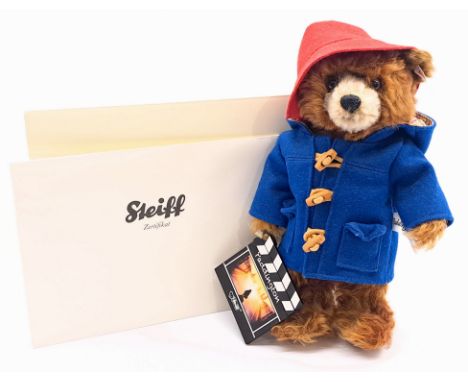 Steiff Danbury Mint Paddington The Movie Edition teddy bear, white tag 664656, LE 5000, chestnut mohair, with clapper board, 