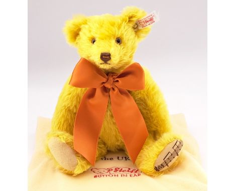 Steiff Musical Teddy Bear "Teddy Bears Picnic", White Tag 662607, Limited Edition Of 2000 Exclusive To The UK &amp; Ireland, 