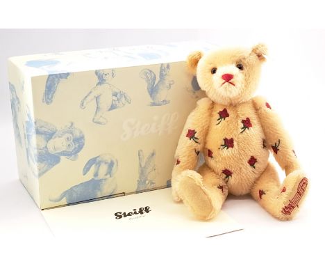 Steiff Musical Jerusalem Teddy Bear, White Tag 663017, Limited Edition of 2000, Mohair, Key Wind Musical Mechanism White Play