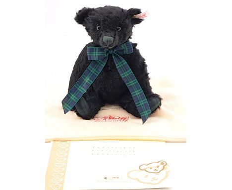 Steiff 'The Black Watch' Musical Bear, Exclusive To The UK and Ireland, LE 2000, White Tag 662386, Mohair, In Honour Of The B