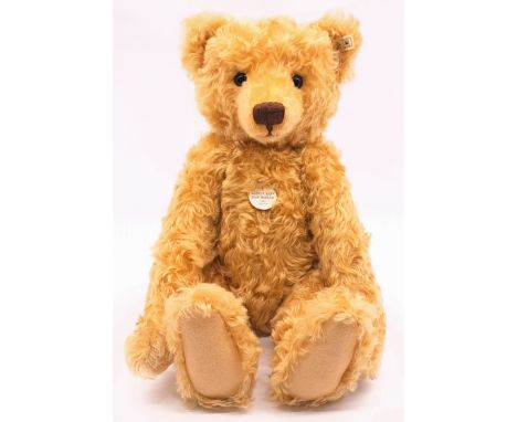 Steiff Teddy Boy replica 1905, white tag 404320, LE 6000, mohair, chest tag, Excellent, 19.75"/50cm.
