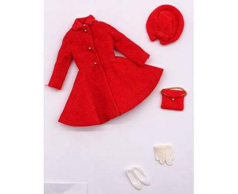 Mattel Barbie Skipper Dress Coat #1906 vintage outfit, 1964 - 1965, Good Plus to Excellent Plus.