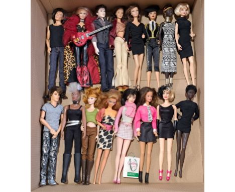 Mattel Barbie, Disney, Marvel Group Of Dolls Including: Hard Rock Cafe Barbie, X-Men Storm Doll, Twilight Emmett, Cruella De 