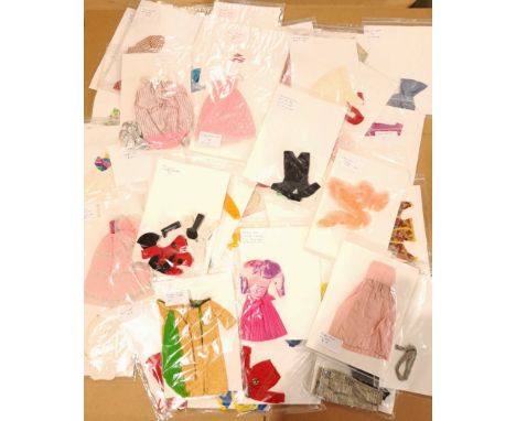 Mattel Barbie clothing including: Golden Glory; Jew Secrets; Dream Glow; plus others, unchecked for completeness or correctne