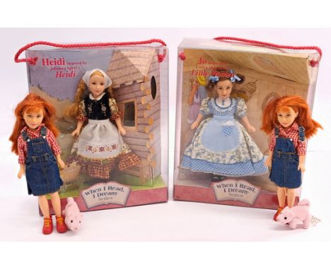 Mattel Timeless Treasures When I Read A Dream dolls x four including: (1) Heidi, inspired by Johanna Spyri's Heidi, # 52900, 
