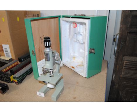 A Prinz microscope and case