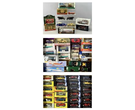 A COLLECTION OF BOXED DIECAST SCALE MODEL VEHICLES Collezione Classico, FA EFE Burago Maisto and others, contained in 3 boxes