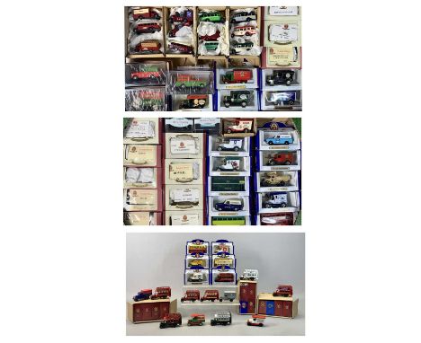 A COLLECTION OF BOXED DIECAST SCALE MODEL VEHICLES mainly Oxford Diecast commercials and buses, contained in 3 boxes