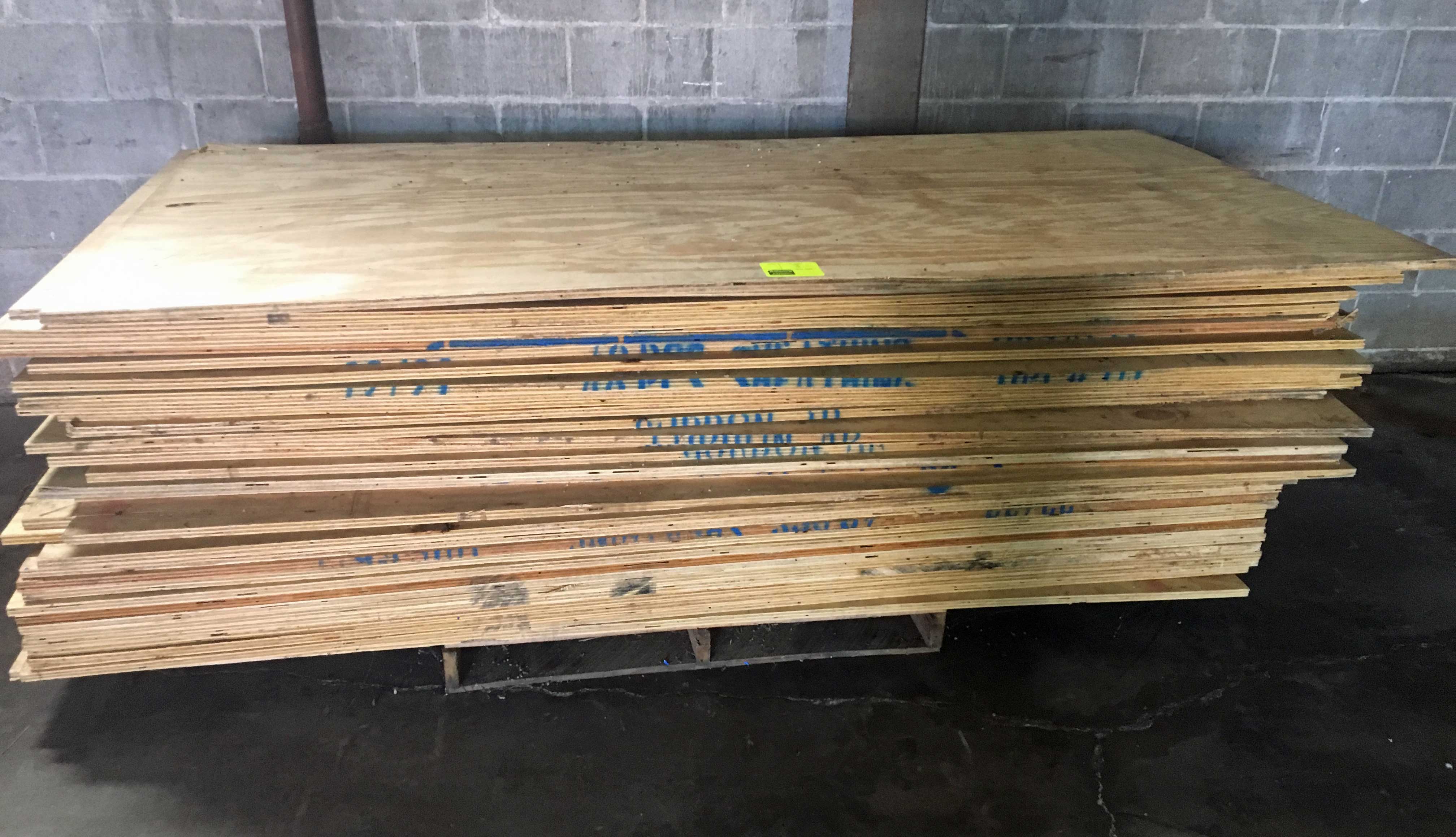Pallet of Plywood, 3/4"