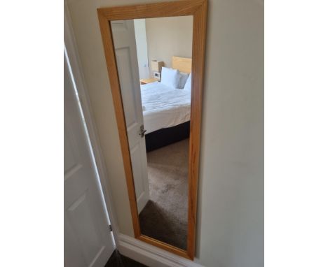 { Option of lots:  434, 435, 436, 437, 438, 439, 440, 441, 442 } Pine Dress Mirror W 450mmL 1450mm (7)